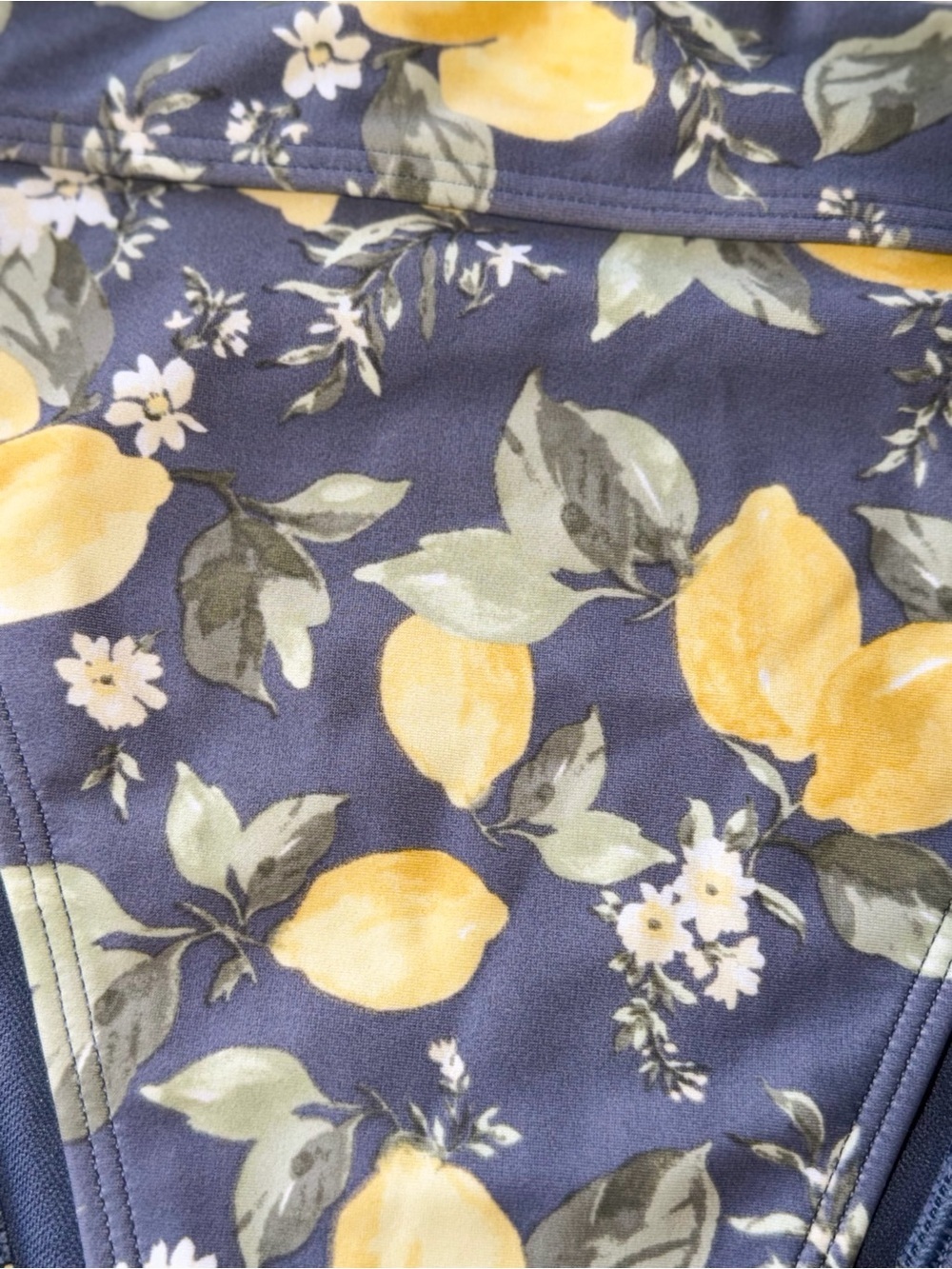 Abercrombie & Fitch High-Waist Lemon Print Bikini Bottoms size Small - Picture 9 of 11